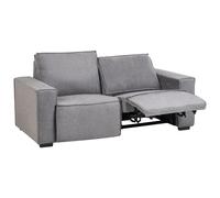 Electric Recliner Sofa 2 Seater NUKARI Fabric Grey
