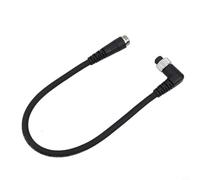 Electric Reel Power Cable for Daiwa Elbow 2 Pin - AC Supply with Copper Wire Black 1m Length(0.45m)