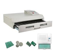 Electric Reflow Soldering Machine, Hot Air Circulation Oven, Adjustable Temperature 0-280°C, 2500W Fast Heating, Welding Area 400X600mm, Ideal for Production