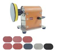 Electric Resin Polishing Machine, Adjustable Speed&Low Noise Resin Sanding and Polishing Kit with 32 PCS Sandpaper Sheets for Wood, Jewel, Plastics and Metal Polishing,DIY Crafts