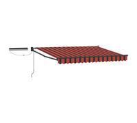 Electric Retractable Awning 100% Polyester and Aluminium Outdoor Shade vidaXL