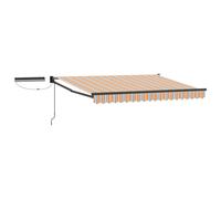 Electric Retractable Awning 100% Polyester and Aluminium Outdoor Shade vidaXL