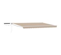 Electric Retractable Awning 100% Polyester and Aluminium Outdoor Shade vidaXL