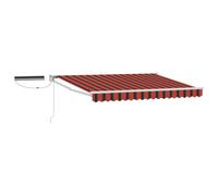 Electric Retractable Awning 100% Polyester and Aluminium Outdoor Shade vidaXL