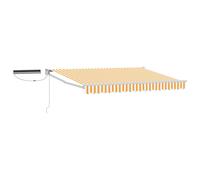 Electric Retractable Awning 100% Polyester and Aluminium Outdoor Shade vidaXL