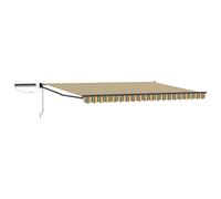Electric Retractable Awning 100% Polyester and Aluminium Outdoor Shade vidaXL
