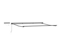 Electric Retractable Awning Frame Steel Outdoor Shade Solution Pergola vidaXL
