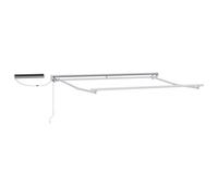 Electric Retractable Awning Frame Steel Outdoor Shade Solution Pergola vidaXL