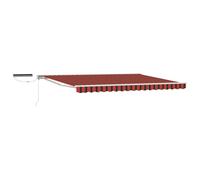 Electric Retractable Awning Polyester with PU coating Shade Solution vidaXL