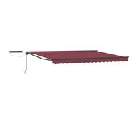 Electric Retractable Awning Polyester with PU coating Shade Solution vidaXL