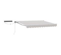 Electric Retractable Awning Polyester with PU coating Shade Solution vidaXL