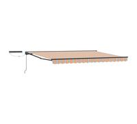 Electric Retractable Awning Polyester with PU coating Shade Solution vidaXL