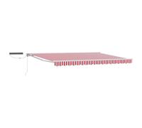 Electric Retractable Awning Polyester with PU coating Shade Solution vidaXL