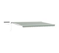 Electric Retractable Awning Polyester with PU coating Shade Solution vidaXL