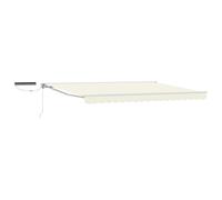 Electric Retractable Awning Polyester with PU coating Shade Solution vidaXL