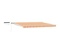 Electric Retractable Awning Polyester with PU coating Shade Solution vidaXL