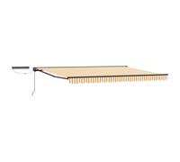 Electric Retractable Awning Polyester with PU coating Shade Solution vidaXL