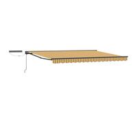 Electric Retractable Awning Polyester with PU coating Shade Solution vidaXL