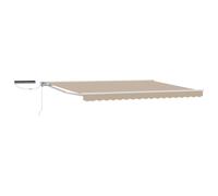 Electric Retractable Awning Polyester with PU coating Shade Solution vidaXL