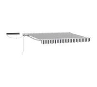 Electric Retractable Awning Polyester with PU coating Shade Solution vidaXL
