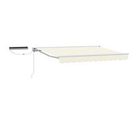Electric Retractable Awning Polyester with PU coating Shade Solution vidaXL