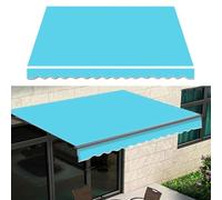 Electric Retractable Awning Replacement Fabric, Water-resistant 100% 300g Polyester Sunshade Canopy with Valance for Patio, Durable Sun Protection
