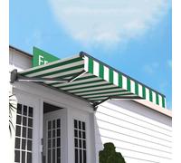 Electric Retractable Canopy with Remote Control and Light, Waterproof Outdoor Awning for Balcony, Courtyard, and Commercial Spaces