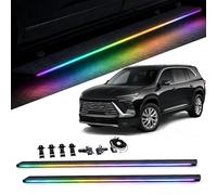 Electric Retractable LED Running Boards Compatible with Buick Enclave 2025 2026 Durable Auto Deploy Anti-Slip Power Side Steps (Single LED Strip)