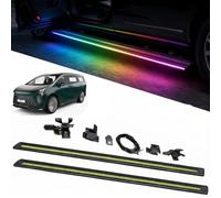 Electric Retractable LED Running Boards Compatible with Buick GL8 652T 2022-2026 Durable Auto Deploy Anti-Slip Power Side Steps (Double LED Strip)