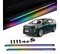 Electric Retractable LED Running Boards Compatible with Buick GL8 652T 2022-2026 Durable Auto Deploy Anti-Slip Power Side Steps (Single LED Strip)