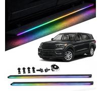 Electric Retractable LED Running Boards Compatible with Ford Explorer U625 2020-2026 Durable Auto Deploy Anti-Slip Power Side Steps (Single LED Strip)