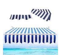 Electric Retractable Patio Awning Fabric Replacement - Waterproof Polyester Shade Cover for Outdoor Canopy Pergola Curtains Sunshade for Yard Deck Balcony (5.5x3.5m)