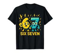 Electric Retro 6 7 Six Seven Meme 67 Funny Kids Gaming T-Shirt