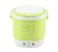 Electric Rice Cooker 12V 100W 1 . 3 L Electric Portable Multifunctional Rice Cooker Food Steamer Food Steamer for Car for Cooking Soup Rice Stews(Green)Kitchen Appliances