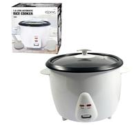 Electric Rice Cooker - 6-Cup Capacity, Non-Stick Pot, One-Touch Operation, Automatic Keep Warm Function, Steamer Basket Included (0.8L 350W Rice Cooker - White)