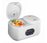 Electric Rice Cooker with Dual Liner, 2L Capacity, Intelligent Touch Screen, 12-Hour Timer for Cooking Porridge and Heating
