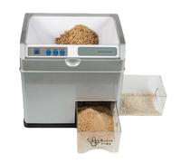 Electric Rice Milling and Peeling Machine with Adjustable Grinding Knob and Bran Separator, 30kg/h Speed for Home Use