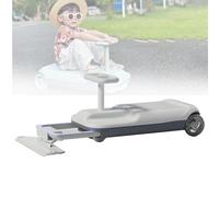 Electric Ride-On Car for Kids with Twist Throttle, Large Storage, and Anti-Rollover Design, Ideal for Indoor Play and Floor Cleaning