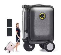 Electric Ride-On Suitcase with Telescopic Handle, 2 Batteries, 3-Speed Adjustment, App Control, Direct Entry, External Charging Port, Removable Battery for Travel Convenience