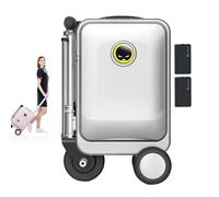 Electric Ride-On Suitcase with Telescopic Handle, 2 Batteries, 3-Speed Adjustment, App Control, External Charging Port, Removable Battery