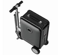Electric Rideable Luggage Suitcase, 20L Capacity, Telescopic Handle, 242 LB Load, 3 Speed Options, 8-10 KM Mileage, Removable Battery, Perfect for Travel or Business
