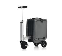 Electric Rideable Suitcase 20L with TSA Lock - Smart Motorised Cabin Luggage with Removable Battery, USB Port, 8km/h Max Speed (Black)