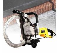 Electric Ring Saw Wall Chaser, Brushless Cutting Machine with Water Fed Dust Suppression for Granite, Marble, Concrete, Stone
