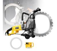 Electric Ring Saw Wall Cutting Machine, Wall Groove Chaser Cutting Machine, Cutting Depth 29cm/39cm/49cm Optional, for Granite, Porcelain, Wood, Concrete, Stone