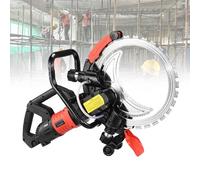Electric Ring Saw with Auto Water Cooling, 90° Concrete/Wall Cutter, Handheld Design, 0-29cm Depth for Rebar and Stone Cutting