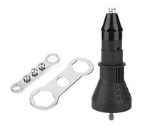 Electric Rivet Gun Adapter for Cordless Drill, 1/4-Inch Hex Shaft for Nut Tool Set, Blind Rivet Tool Accessory