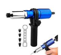 Electric Rivet Nut Drill Adapter, Cordless Electric Nut Tool, Pop Rivet Adapter Kit, for Construction Automotive Metal Aluminum Interior Exterior Industrial Manufacturing Repair