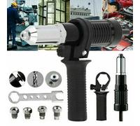 Electric Rivet Nut Gun Cordless Drill Pop Adapter Riveting Riveter Insert Kit