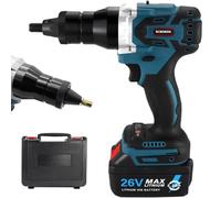 Electric Rivet Nut Gun, Cordless Rivet Nut Tool with M3-M12 Mandrels