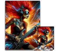 Electric Rock Sound Jigsaw Puzzles for Adults 1000 Piece Puzzles for Adults Perfect for Halloween Christmas Birthday Gift 1000 PCS(38x26cm)